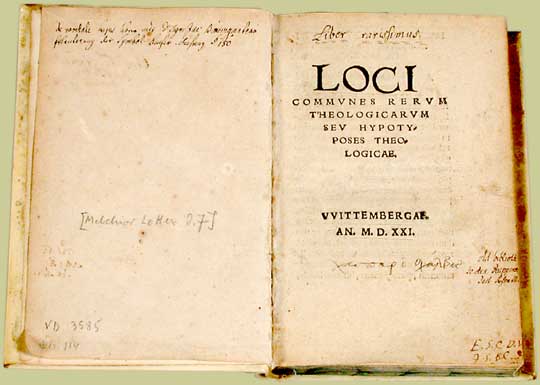 Melanchthon Loci
                Communes 1521