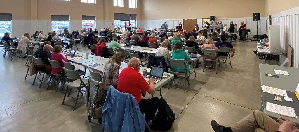 Synod
              Assembly in action